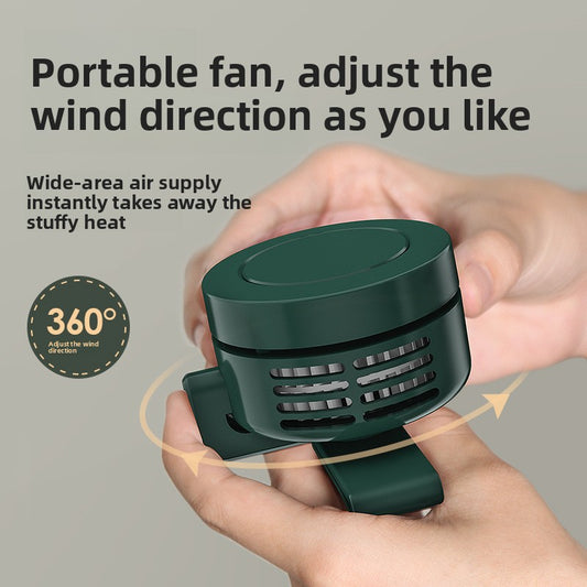 Portable Clip-On USB Mini Fan with Adjustable Speeds
