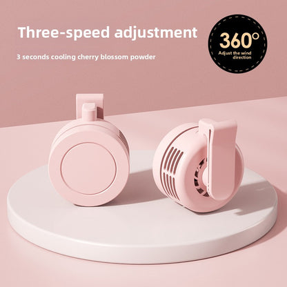 Portable Clip-On USB Mini Fan with Adjustable Speeds