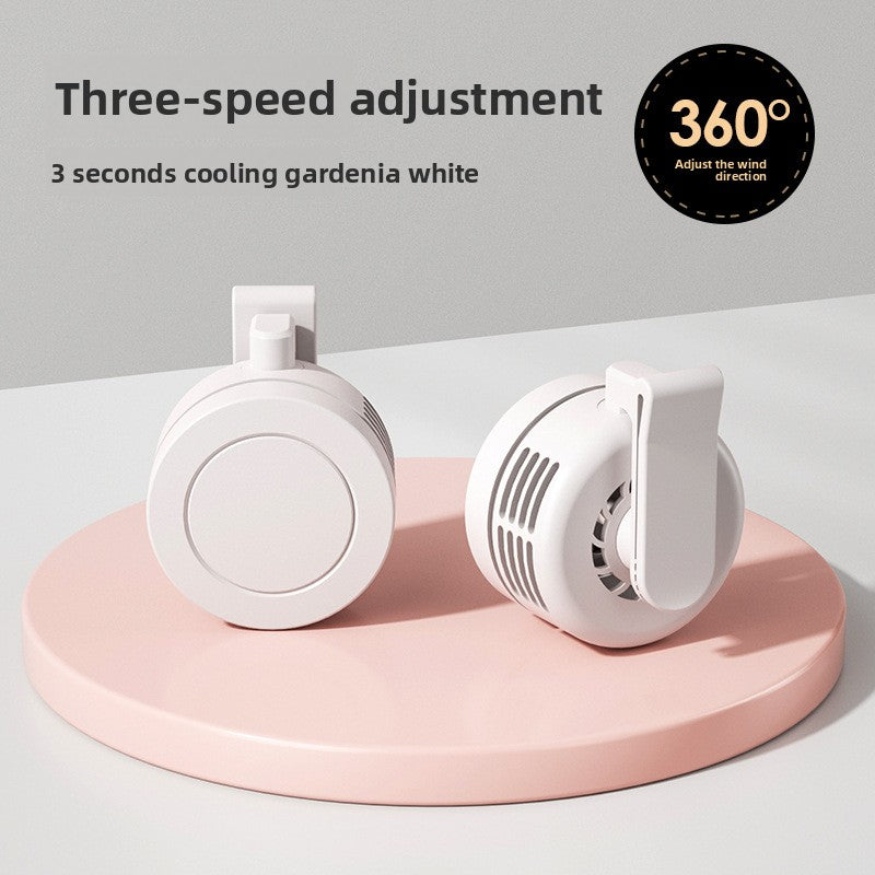 Portable Clip-On USB Mini Fan with Adjustable Speeds